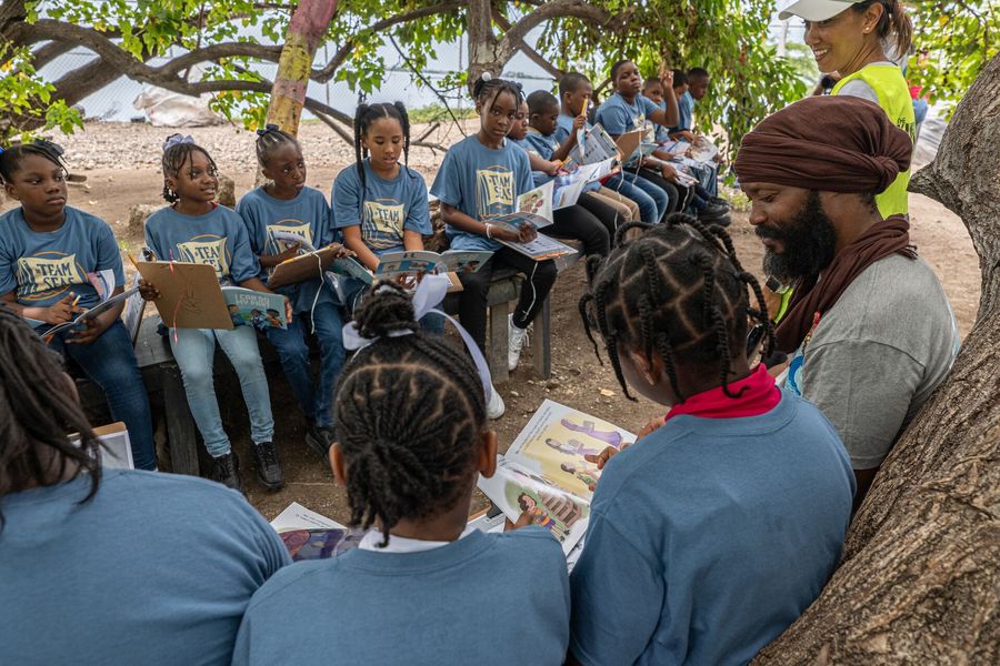 The Kingston Harbour project offloading site doubles as a teaching hub