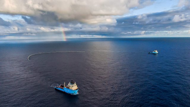 System 002 deployed for testing in the Great Pacific Garbage Patch