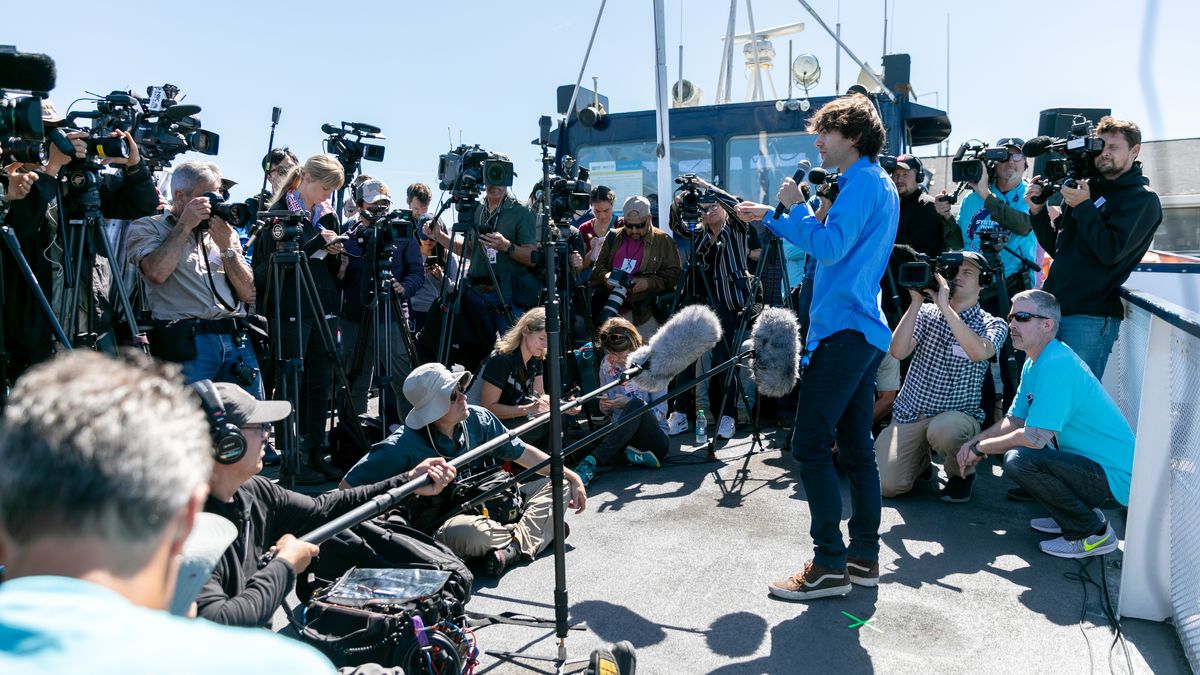 SAN FRANCISCO, CALIFORNIA, September 8, 2018 – The Ocean Cleanup Launched System 001 into the Great Pacific Garbage Patch from San Francisco - Photo: Pierre AUGIER for The OCEAN CLEANUP