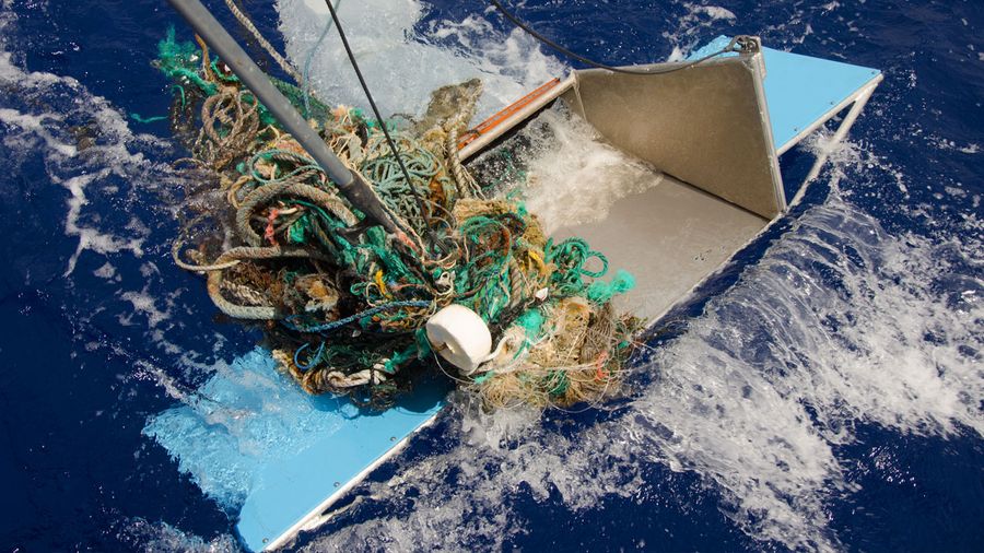 #04 - Discarded fishing gear too large to fit in a Manta Trawl Photo credits: Chloé Dubois